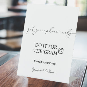 Signe De Table Hashtag mariage Instagram   Faites-le pour le Gram