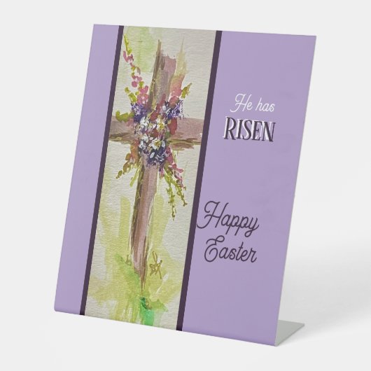 Signe De Table He is Risen Flat Note Card (Recto)