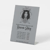 Signe De Table Hecate Moon Phases Black & Grey Tarifs (Recto)