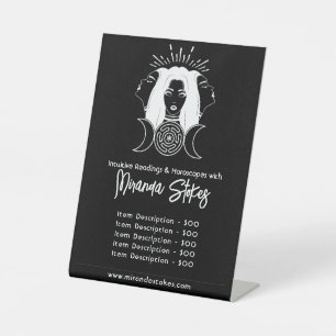 Signe De Table Hecate Moon Phases Black & White Tarifs