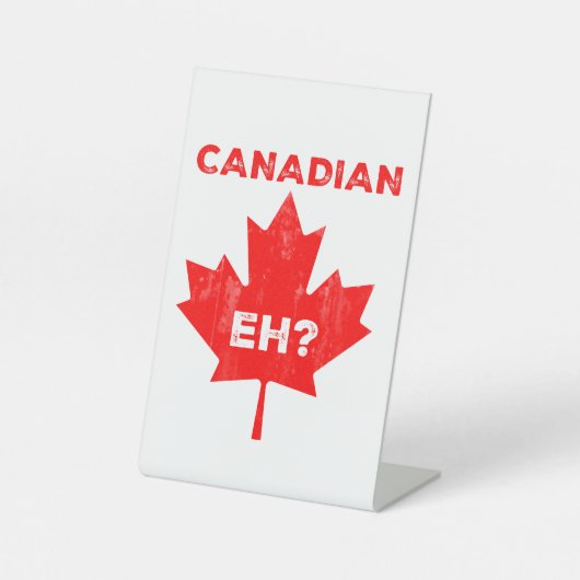 Signe De Table Hein canadien ? Feuille d'érable (Recto)