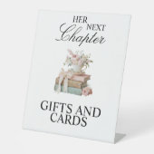 Signe De Table Her Next Chapter Bridal Shower Tabletop Sign (Recto)