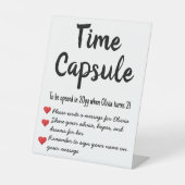Signe De Table Heure d'anniversaire Capsule Espoirs Souhaite (Recto)