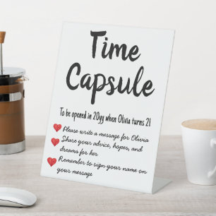 Signe De Table Heure d'anniversaire Capsule Espoirs Souhaite Pede
