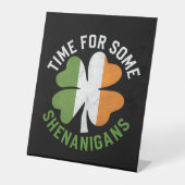 Signe De Table Heure pour certains Shenanigans Clover St Patrick' (Recto)