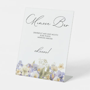 Signe De Table Heure Pour Tea Mimosa Bar Fête des mariées