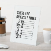 Signe De Table Heures des professeurs de musique (In SItu)