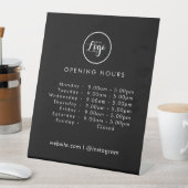 Signe De Table Heures d'ouverture | Logo d'entreprise Horaires d' (In SItu)