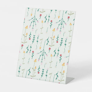 Signe De Table Hibiscus Aquarelle Botanique Floraison transparent