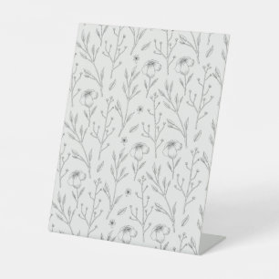 Signe De Table Hibiscus Aquarelle Botanique Floraison transparent