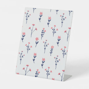 Signe De Table Hibiscus Aquarelle Botanique Floraison transparent