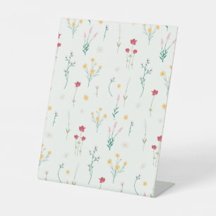 Signe De Table Hibiscus Aquarelle Botanique Floraison transparent