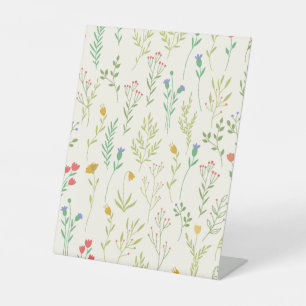 Signe De Table Hibiscus Aquarelle Botanique Floraison transparent