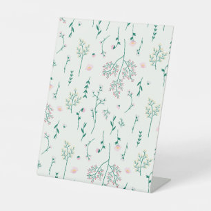 Signe De Table Hibiscus Aquarelle Botanique Floraison transparent