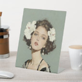 Signe De Table Hibiscus dans les cheveux (In SItu)