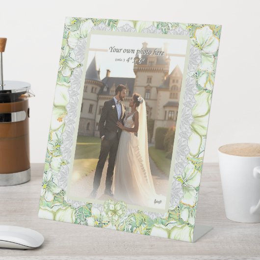 Signe De Table Hibiscus & dentelle BLANC (In SItu)