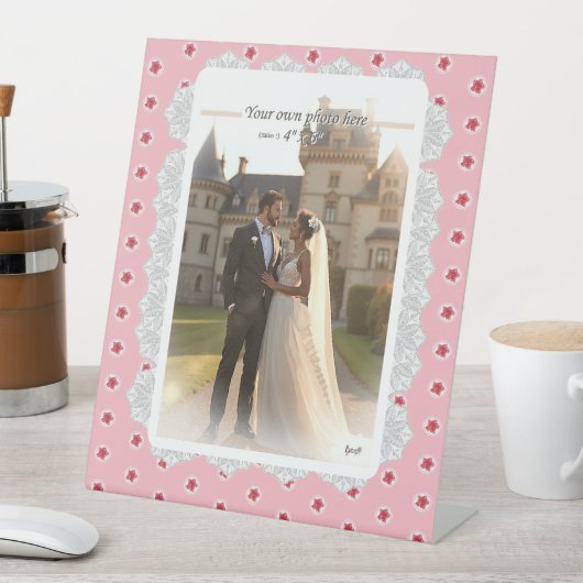 Signe De Table Hibiscus & dentelle RED (In SItu)