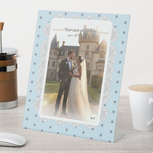 Signe De Table Hibiscus & dentelle TURQUOISE (In SItu)