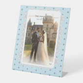 Signe De Table Hibiscus & dentelle TURQUOISE (Recto)