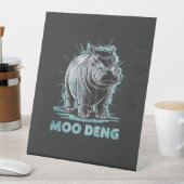 Signe De Table Hippo Radiant Moo Deng (In SItu)