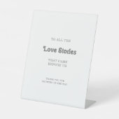 Signe De Table Histoires d'amour de mariage simple formel  (Recto)