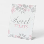 Signe De Table Hiver Onederland Sweet Traitements Argent rose (Recto)