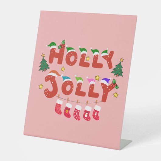 Signe De Table Holly Jolly (Recto)