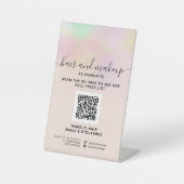 Signe De Table Hologramme Unicorn ombre maquillage numérique QR p (Recto)