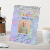 Signe De Table Holographie Enregistrer un siège Photo Mariage Mem (In SItu)