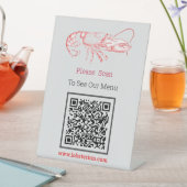 Signe De Table Homard    vintagéré - Code QR (In SItu)