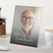 Signe De Table Hommage à la photo commémorative ou funéraire Noir (In SItu)