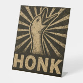 Signe De Table Honk Goose Funny Duck Chicken Mème (Recto)