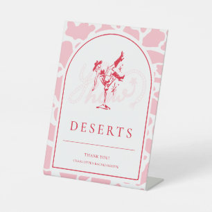 Signe De Table Hot Rose Western Bachelorte