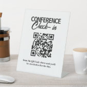 Signe De Table Hotel Check-In QR Code Scan (In SItu)
