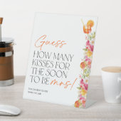 Signe De Table How Many Kisses Sign Bridal Shower Game Spritz (In SItu)