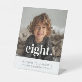 Signe De Table Huit - 8e anniversaire Affiche de bienvenue photo (Recto)