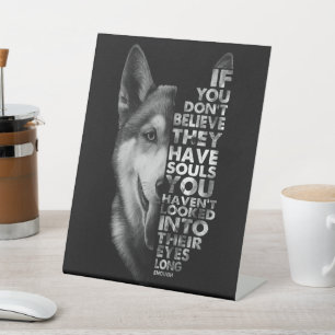 Signe De Table Husky If You Don't
