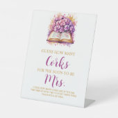 Signe De Table Hydrangea Devinez Combien de lièges jeu (Recto)