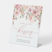 Signe De Table Hydrangea Rose Combien de Bisous dans le Pot (Recto)