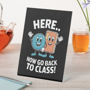 Signe De Table Ici Maintenant Retournez En Classe Infirmière Scol