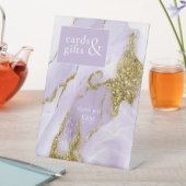 Signe De Table ID Abstrait Lavande d'encre Lux990 (In SItu)