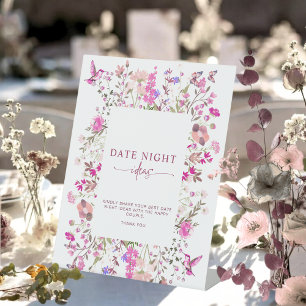 Signe De Table Idées de soirée romantique florales aquarelles élé