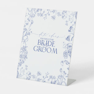 Signe De Table Idées Victoriennes Florales Bleues & Blanches