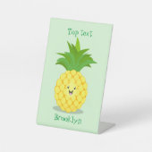 Signe De Table Illustration d'ananas mignon (Recto)