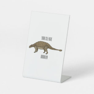 Signe De Table Illustration d'Ankylosaurus