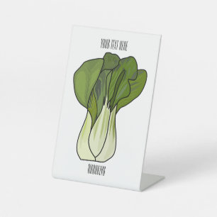 Signe De Table Illustration de Bok choy