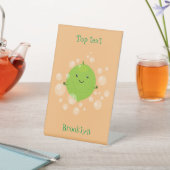 Signe De Table Illustration de bulles de chaux vert mou (In SItu)