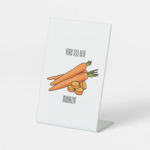 Signe De Table Illustration de carotte