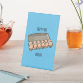 Signe De Table Illustration de carton d'oeufs (In SItu)