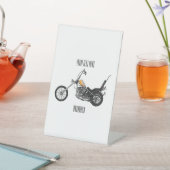 Signe De Table Illustration de Chopper Motorcycle 1950 (In SItu)